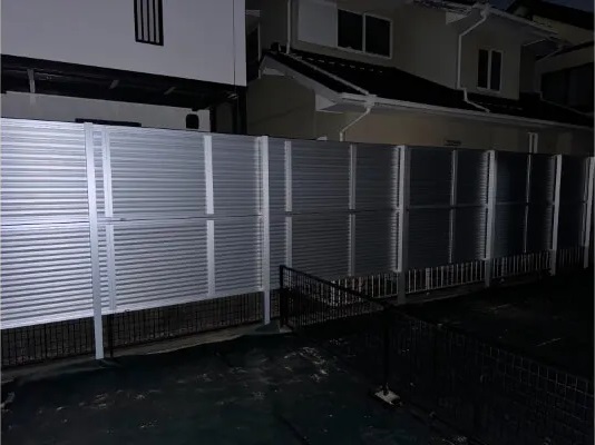 目隠し＆防犯フェンスの施工写真