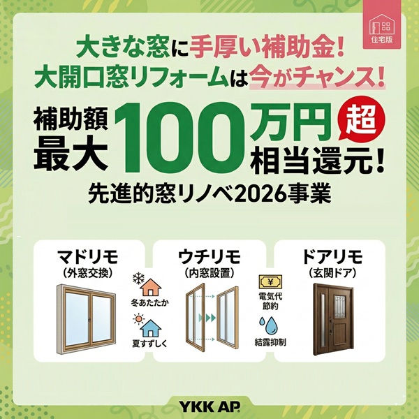 先進的窓リノベはじまります